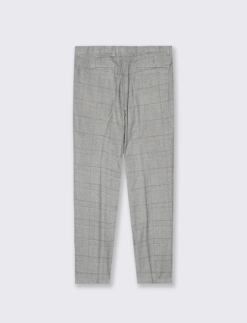 PANTALONI DA COMPLETO A QUADRI FORMAL FIT - Grigio