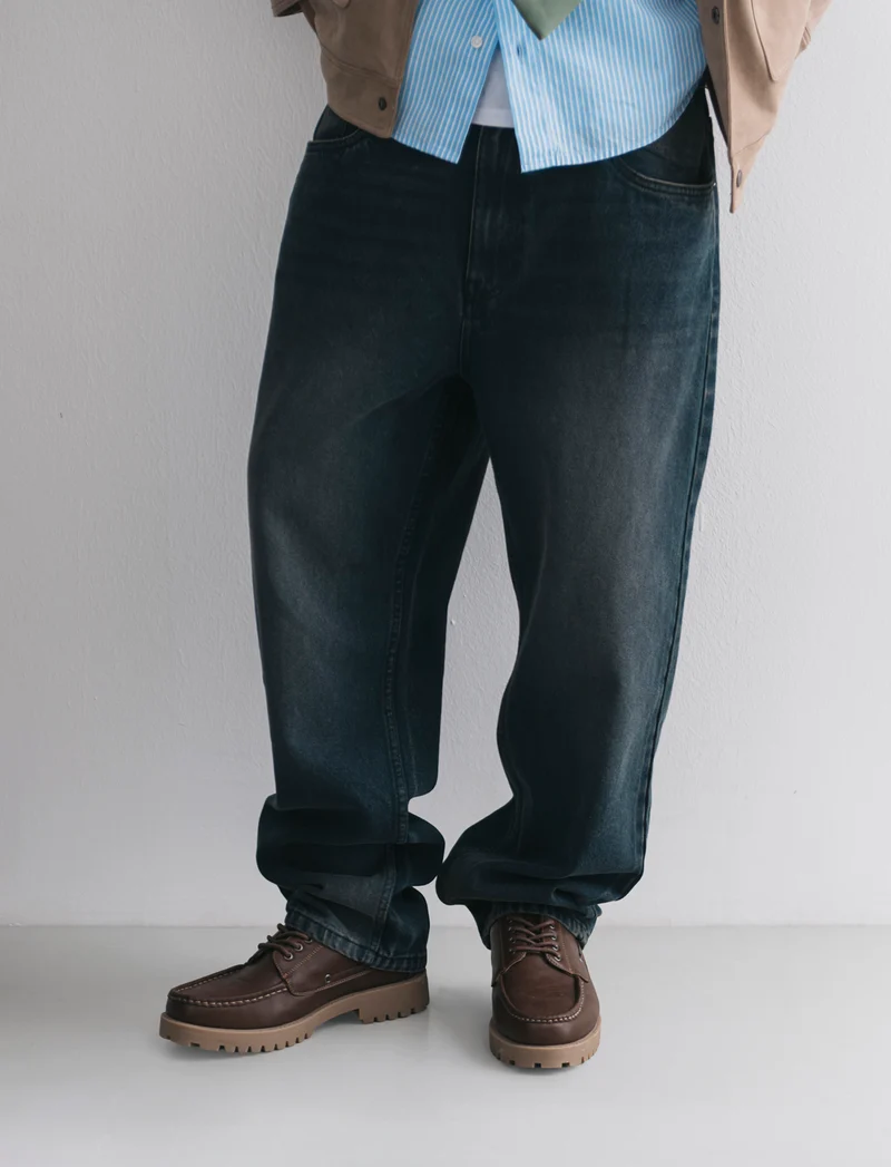 Scarpa stringata da uomo modello ingegnere - Marrone