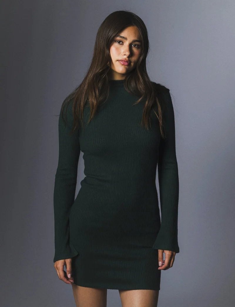 VESTITO CORTO - Verde scuro