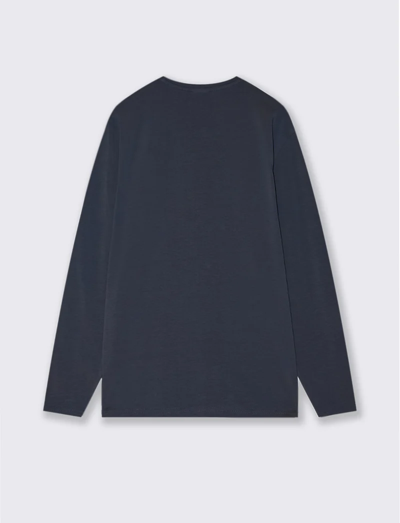 T-SHIRT BASIC SLIM FIT - Blu