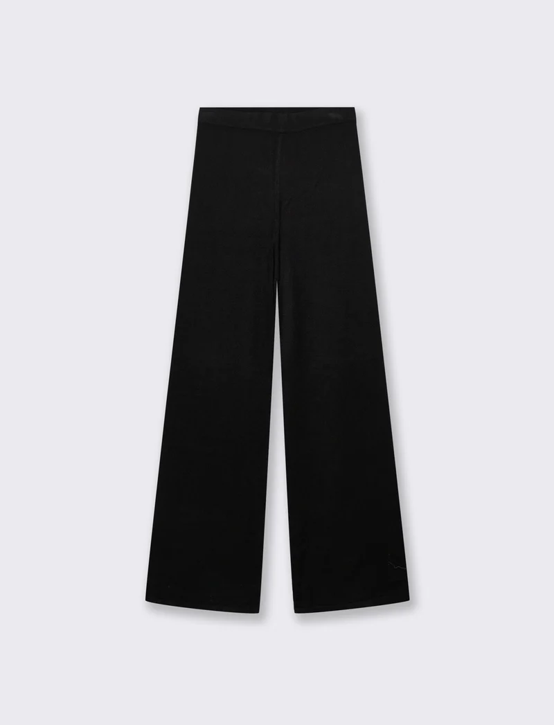 PANTALONI IN MAGLIA - Nero