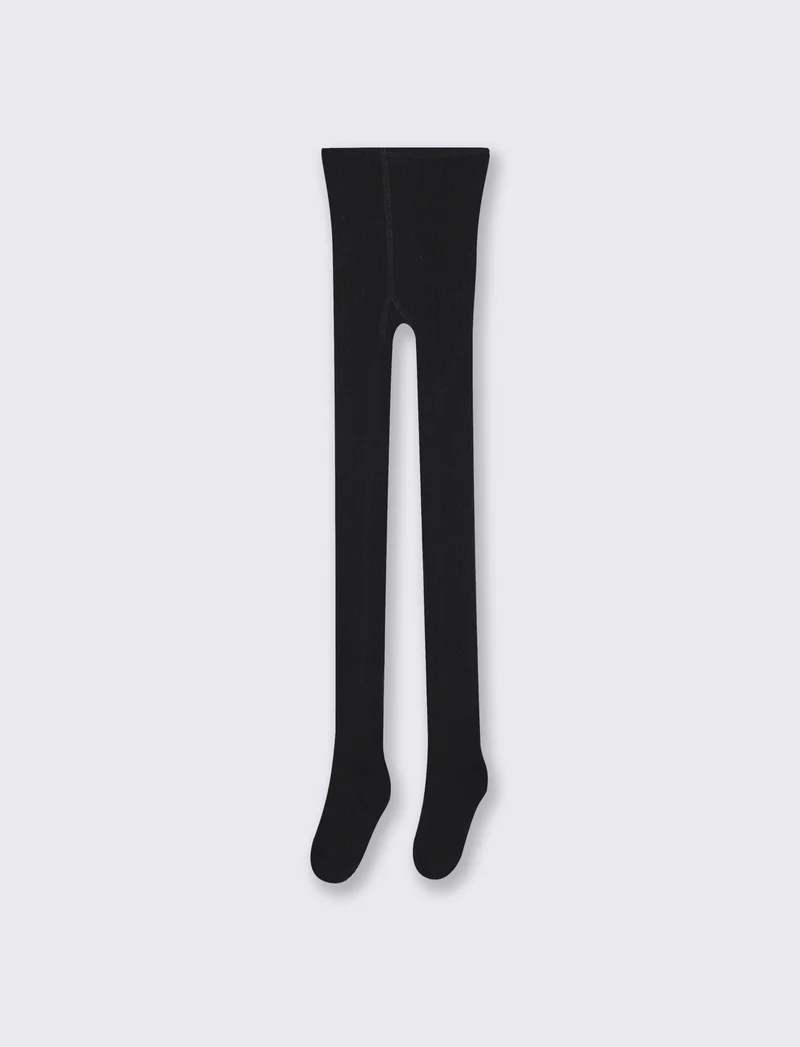 Calze elastiche con fiocco in velluto - Nero