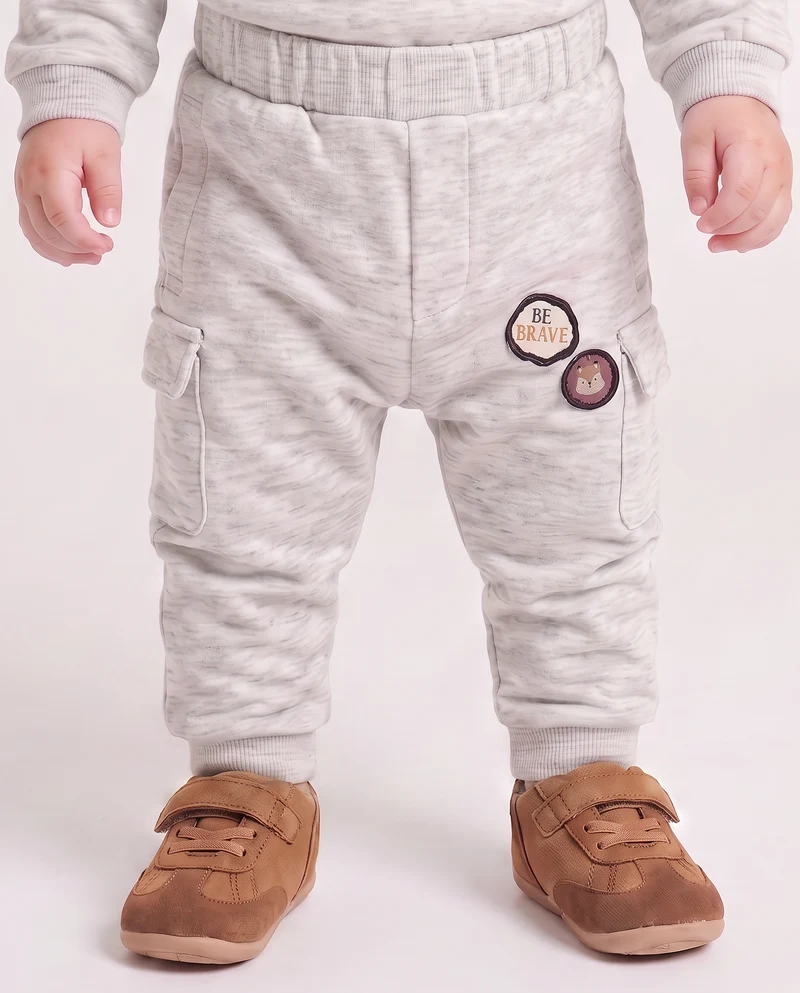 Jogger sportivi con tasconi laterali - Grigio mel.