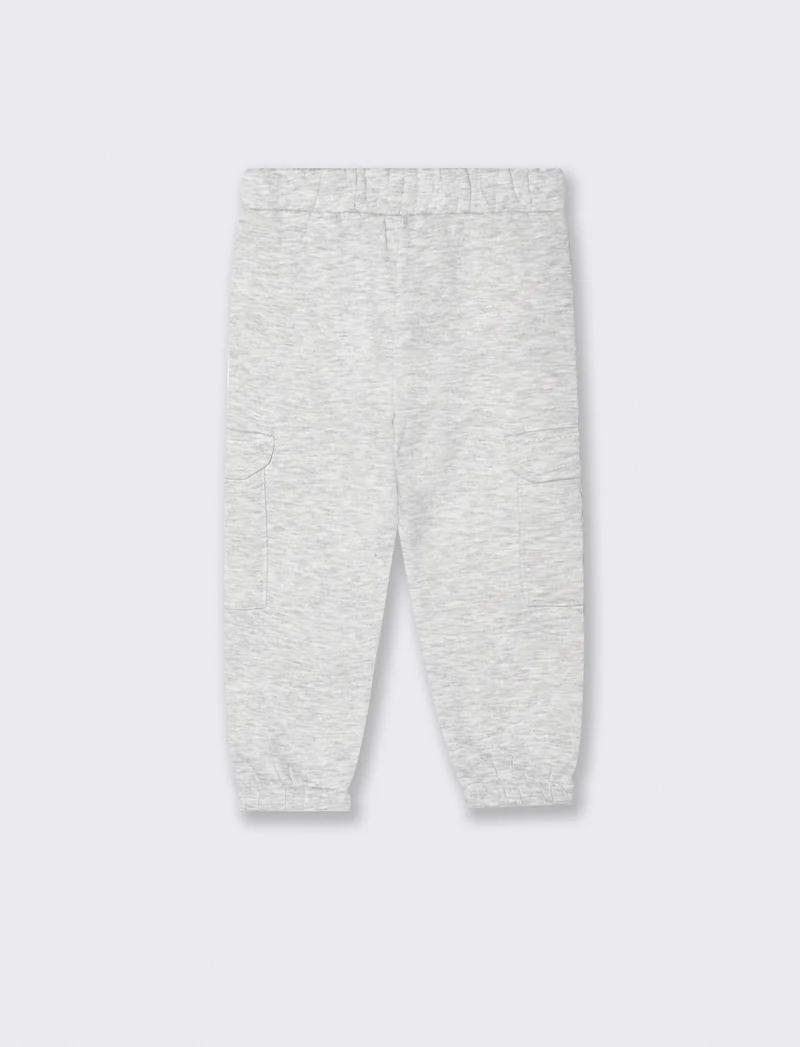 Jogger sportivi con tasconi laterali - Grigio mel.