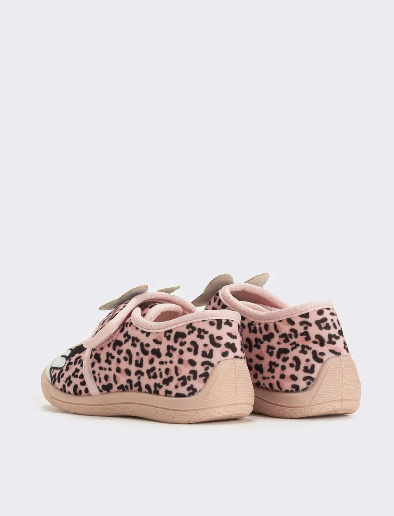 Pantofola con strappo Minnie© da bambina - Rosa