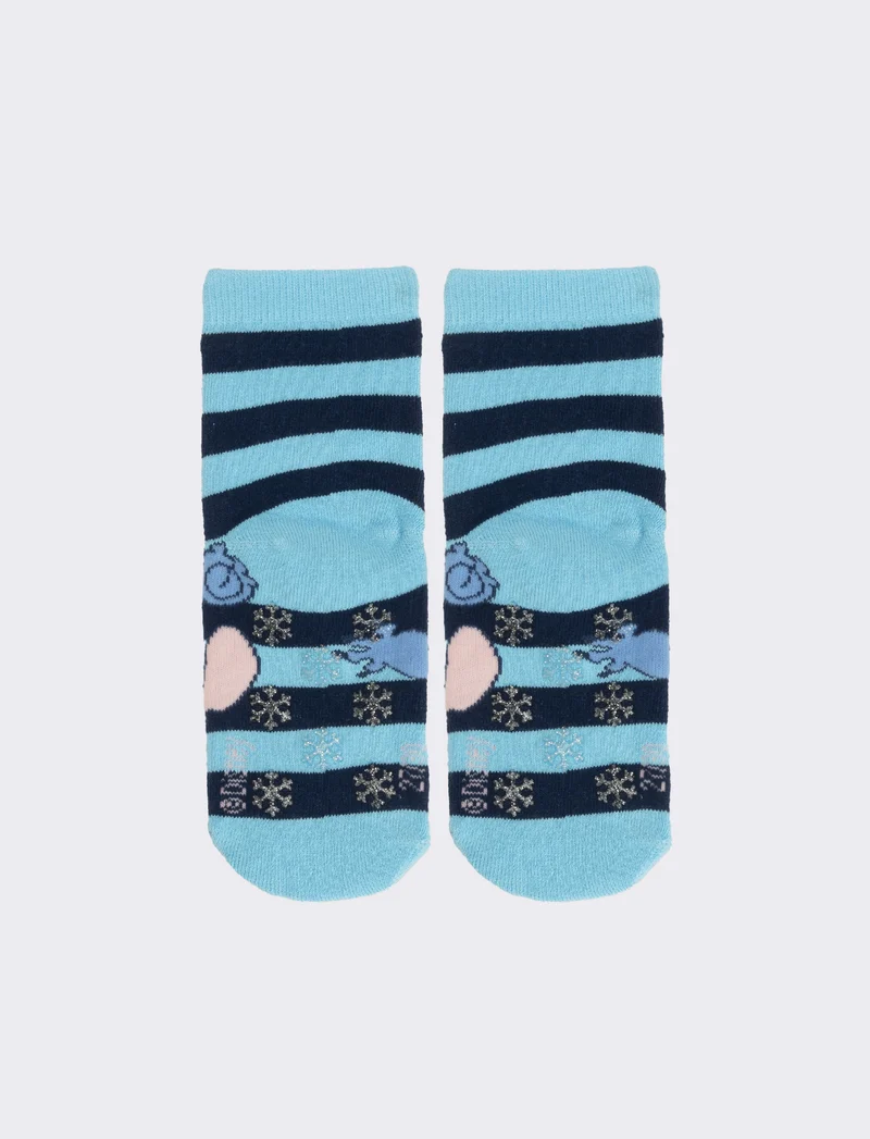 Calzini antiscivolo bambina angel, stitch, hello kitty - Turchese