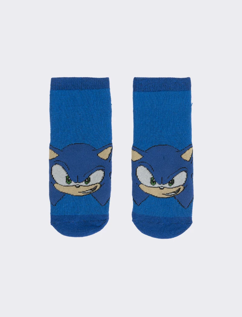 Calzino antiscivolo bambino sonic, pokemon, spiderman,dragonball - Blu