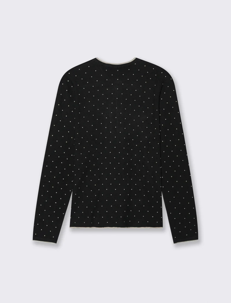 PULLOVER STAMPATO - Nero