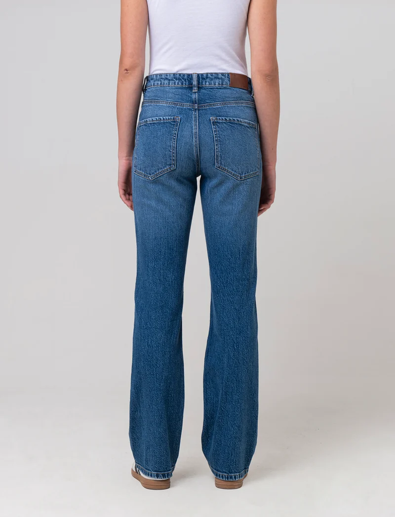 Jeans gamba diritta da donna - Denim