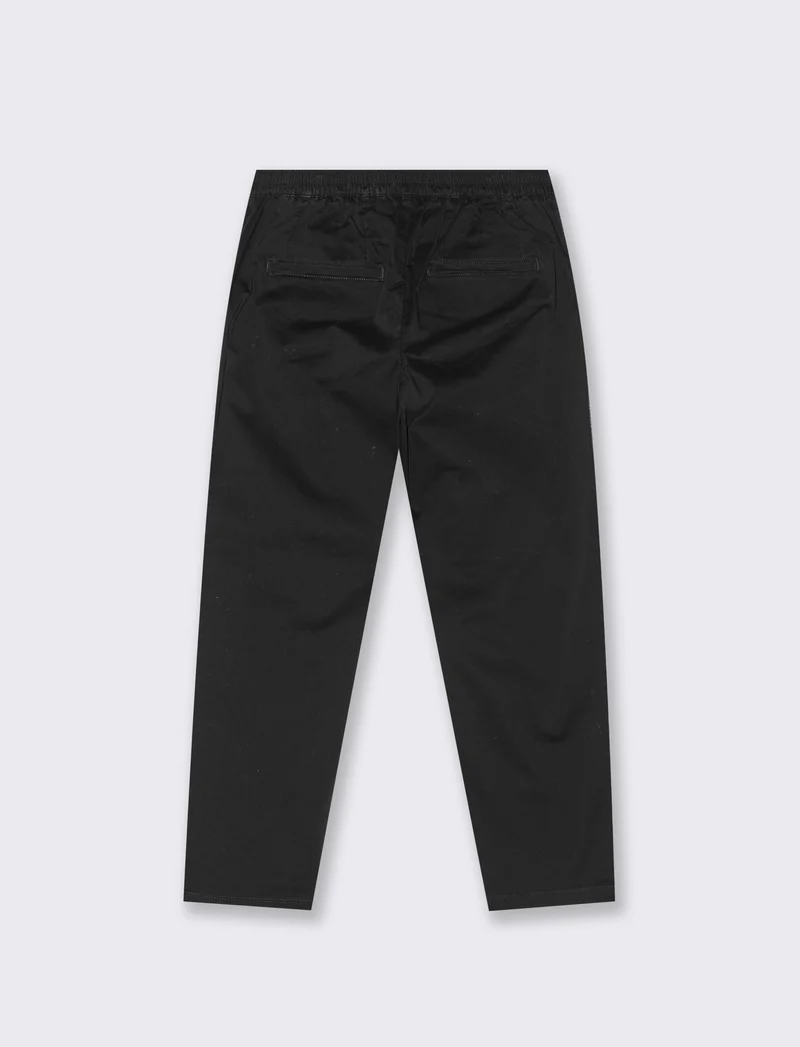 PANTALONI CHINO RELAXED TESSUTO PREMIUM - Nero