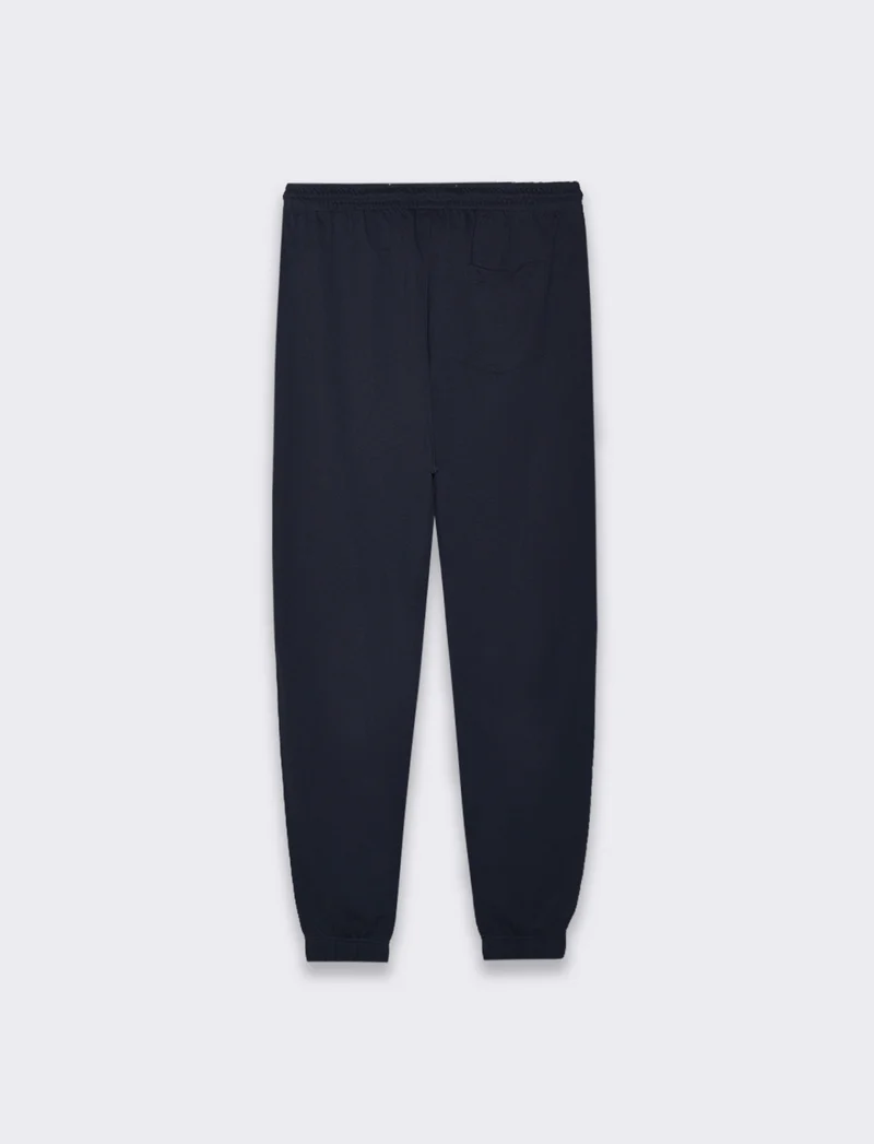 PANTALONI JOGGER BASIC IN FELPA - Blu