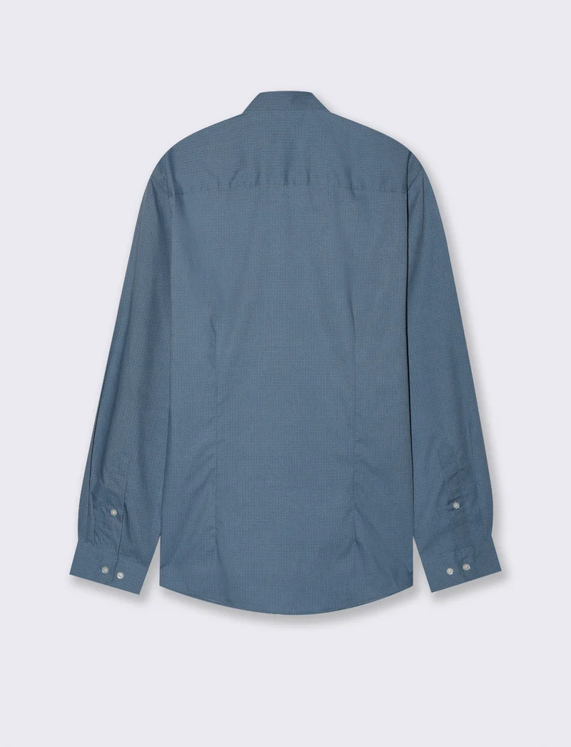 CAMICIA MICRO FANTASIA REGULAR FIT - CARTA DA ZUCCHERO