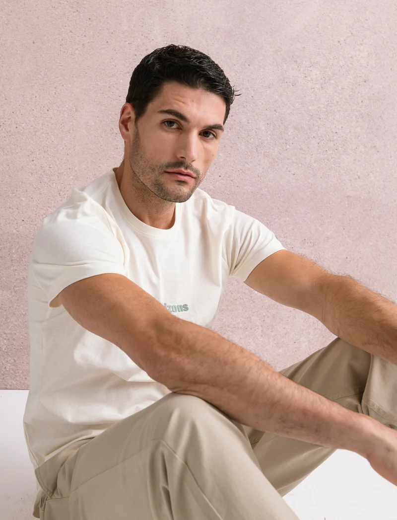 PANTALONI CON VITA JOGGER - Beige