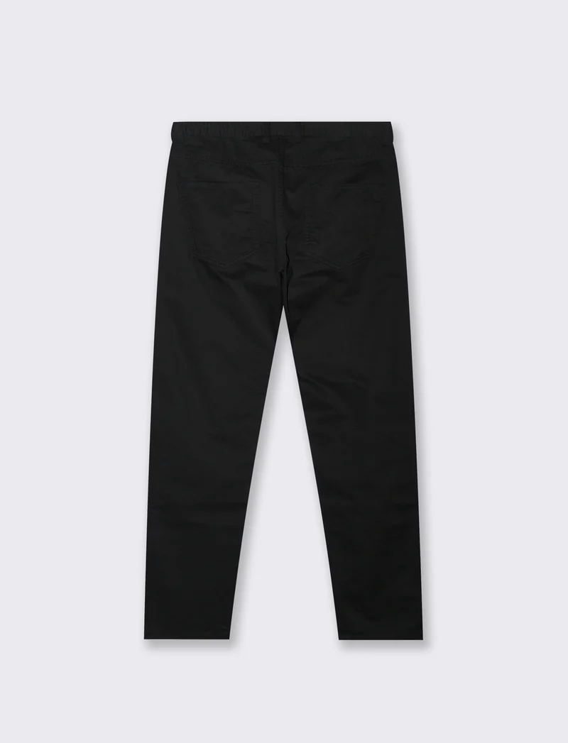 PANTALONI BASIC 5 TASCHE REGULAR FIT - Nero