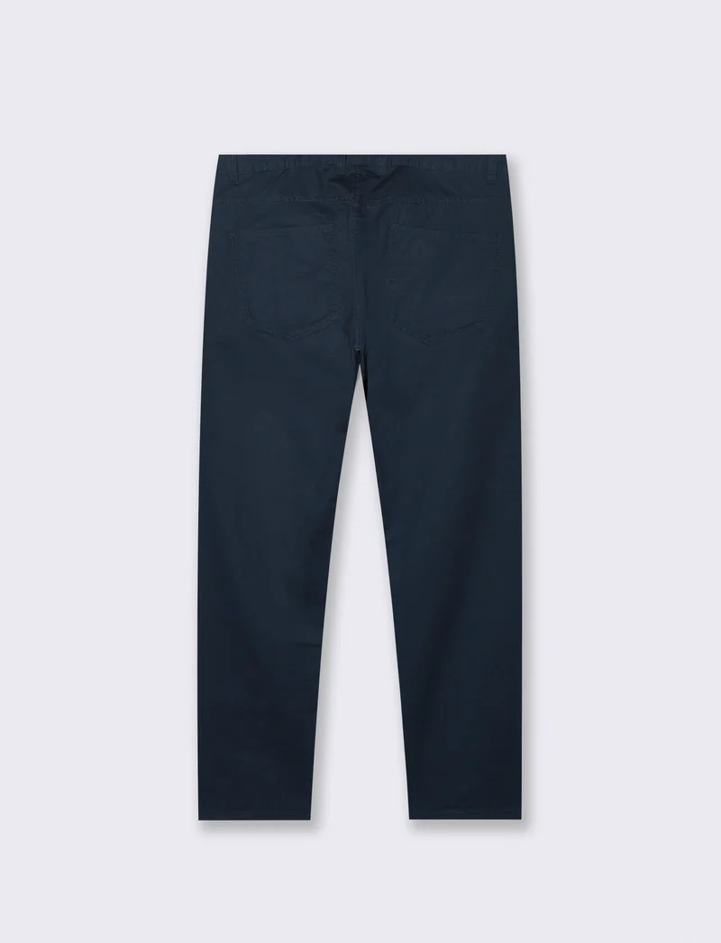 PANTALONI BASIC 5 TASCHE REGULAR FIT - Blu