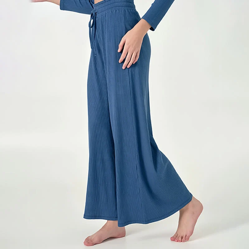 Olivenorma – Entspannte Yogahose mit hoher Taille