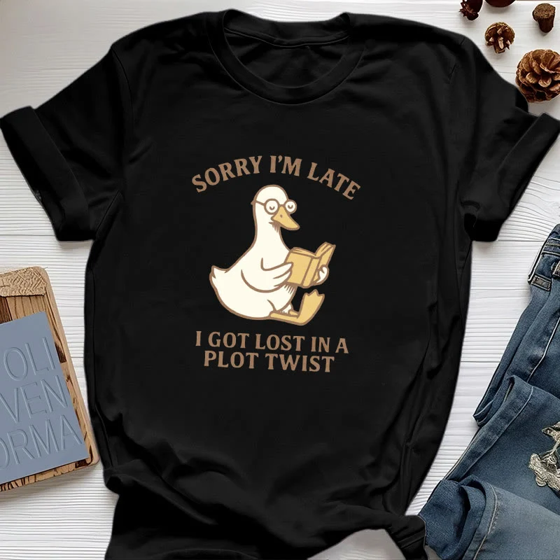 Olivenorma T-Shirt mit Aufschrift „Sorry I'm Late I Was Dilly Dallying“