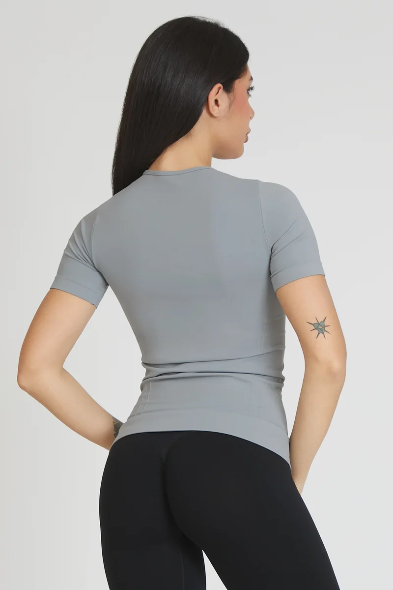 Maglia Donna Ikonic Sport Grigio Nebbia
