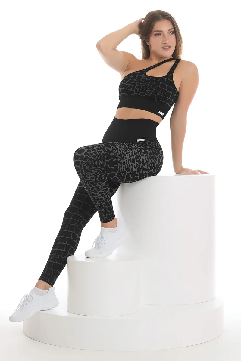 Leggings Push Up All-Up Cocco Nero