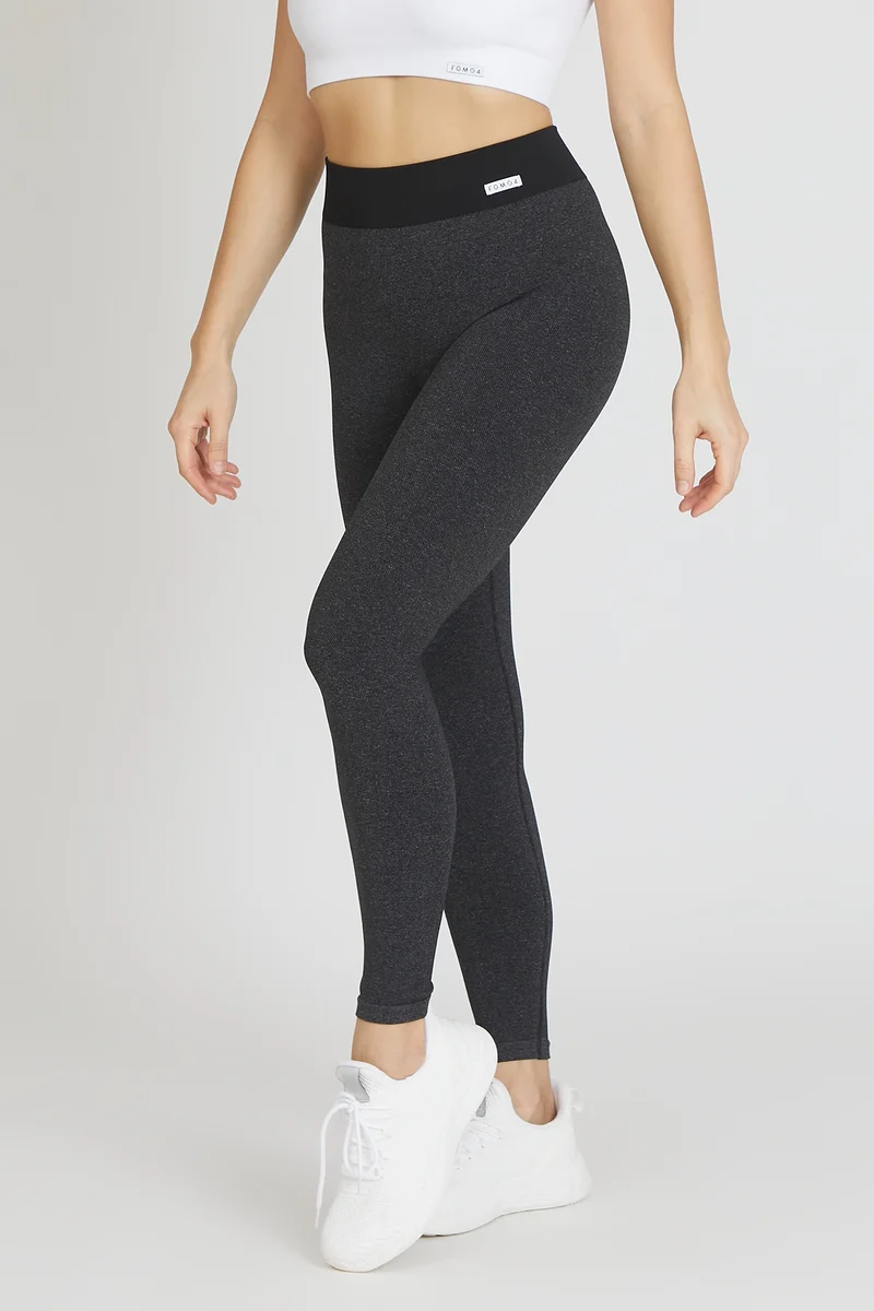 Leggings Basic Jeans Nero