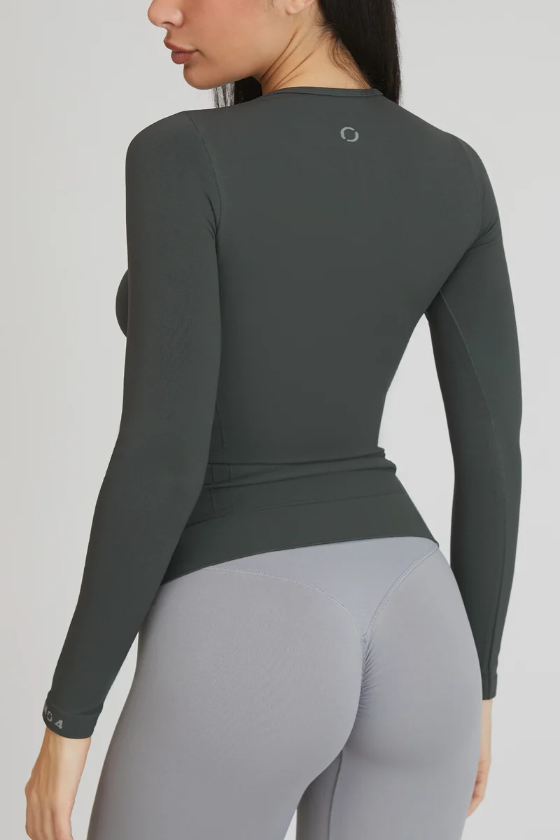 Maglia Donna FGM04 Manica Lunga Sport Coal Green