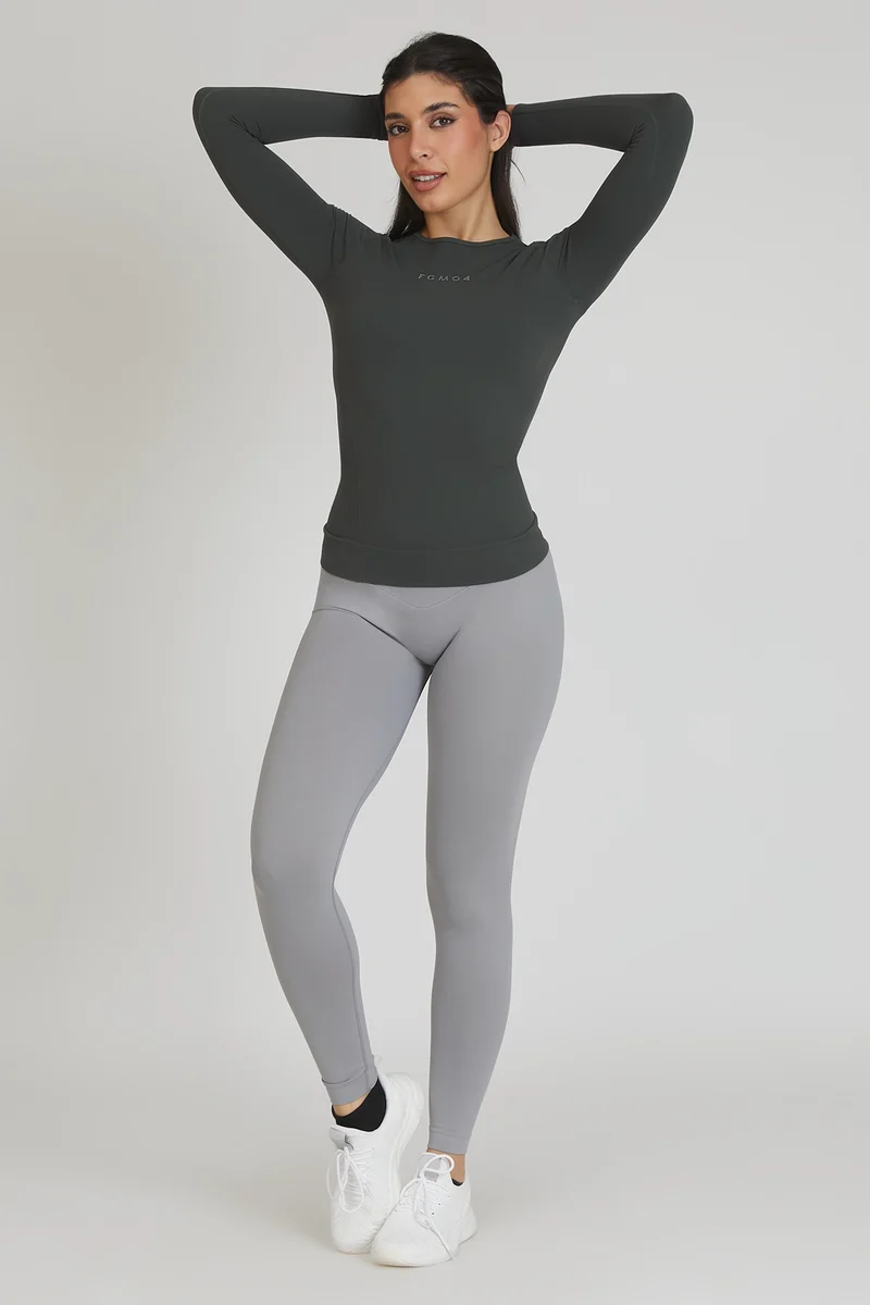 Maglia Donna FGM04 Manica Lunga Sport Coal Green