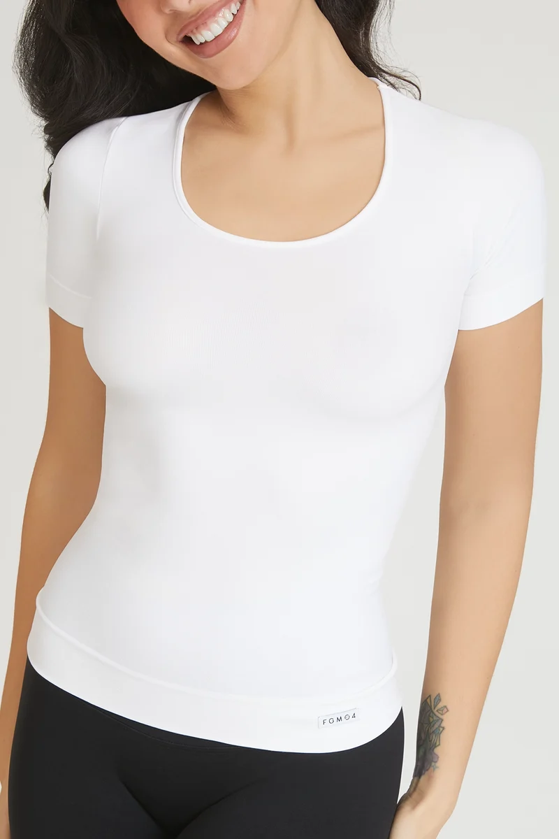 T-Shirt Miss FGM04 Bianco