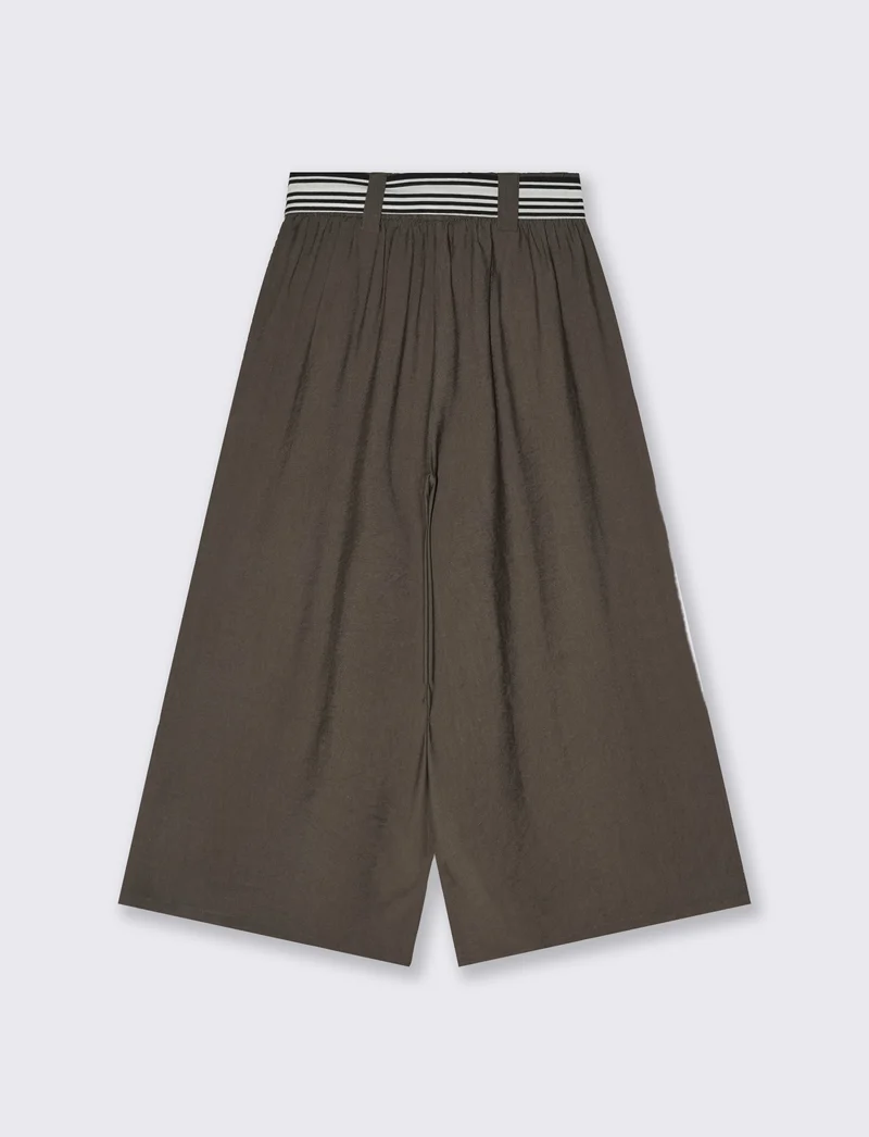 Pantalone ampio con elastico e cintura animalier - Ve.milit.