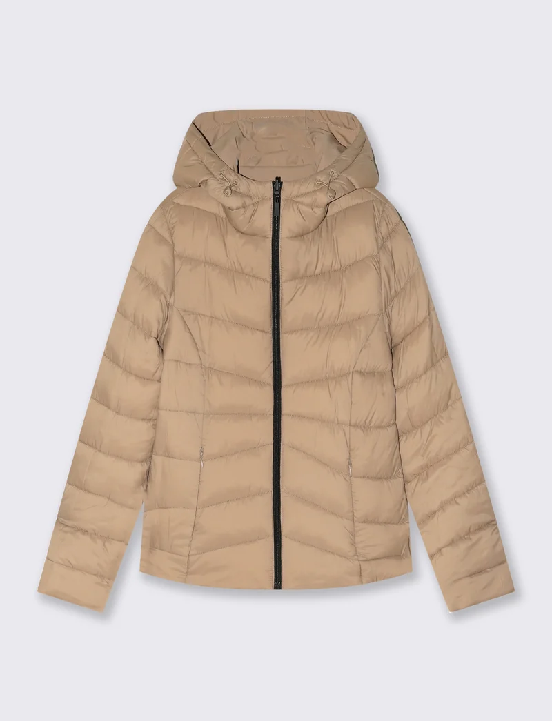 Giubbino doubleface versatile e moderno - Beige grano