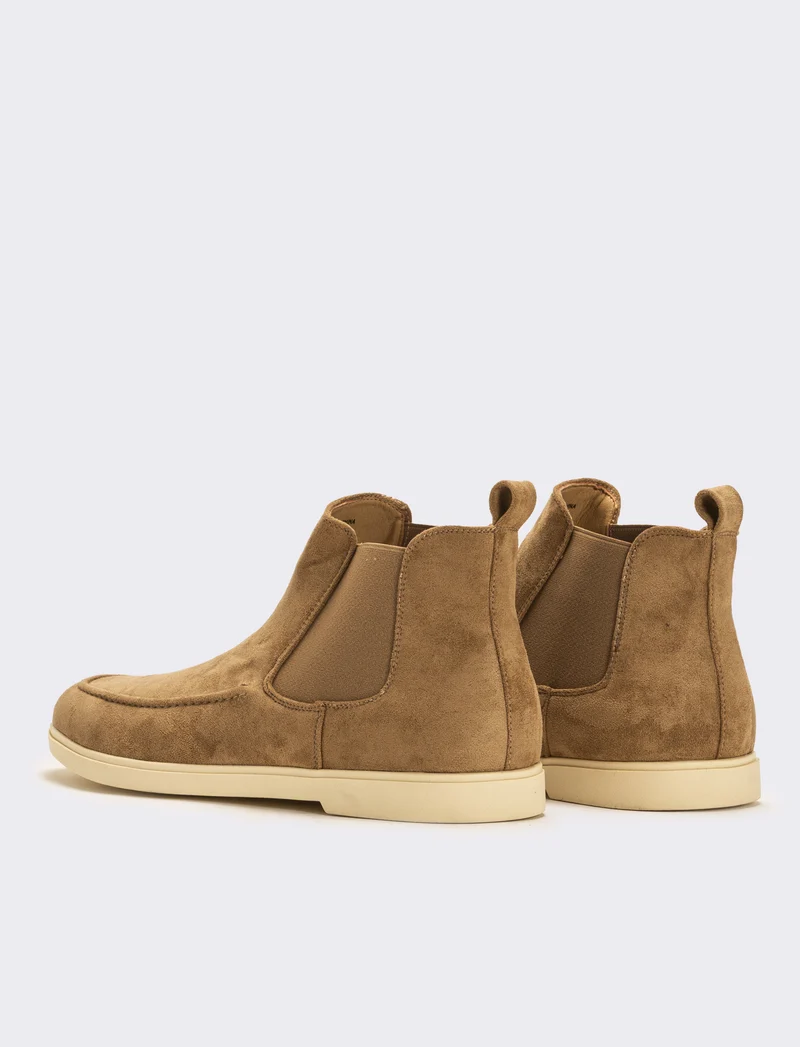 Scarpa con fasce elastiche da uomo - Grigio tortora