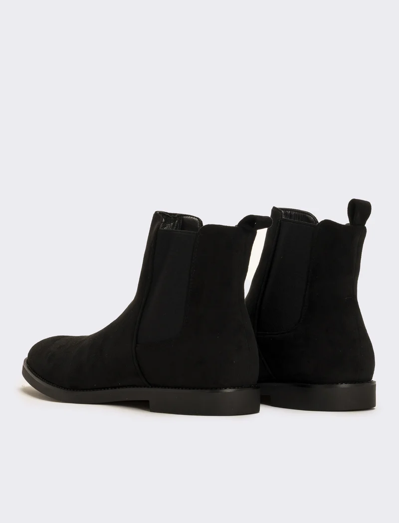 Stivale minimal da uomo - Nero