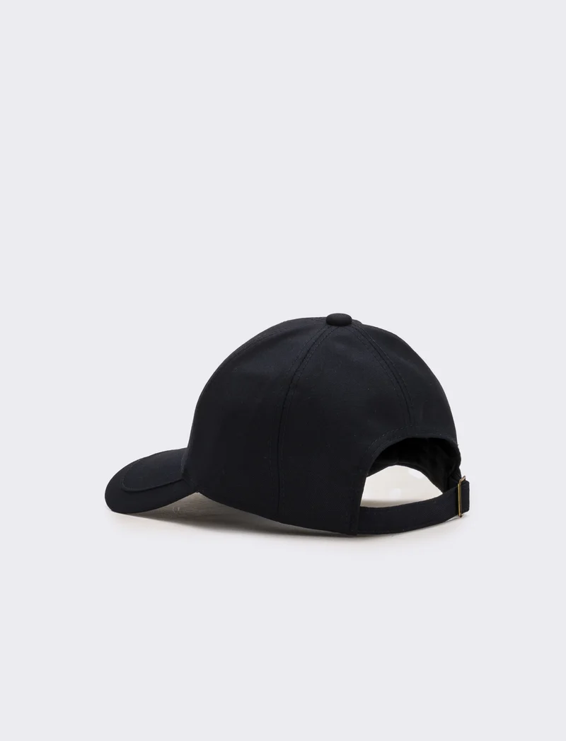 Cappello baseball in nylon con ricamo - Blu