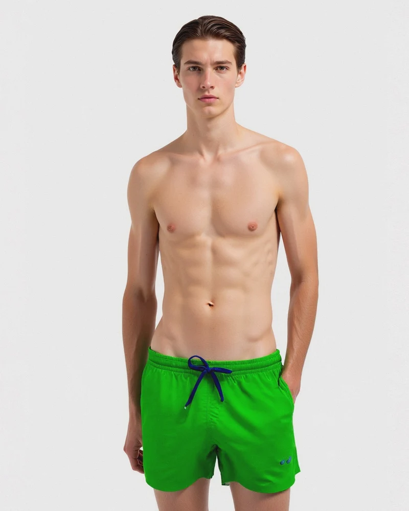 Costume mare tessuto premium da uomo - Verde
