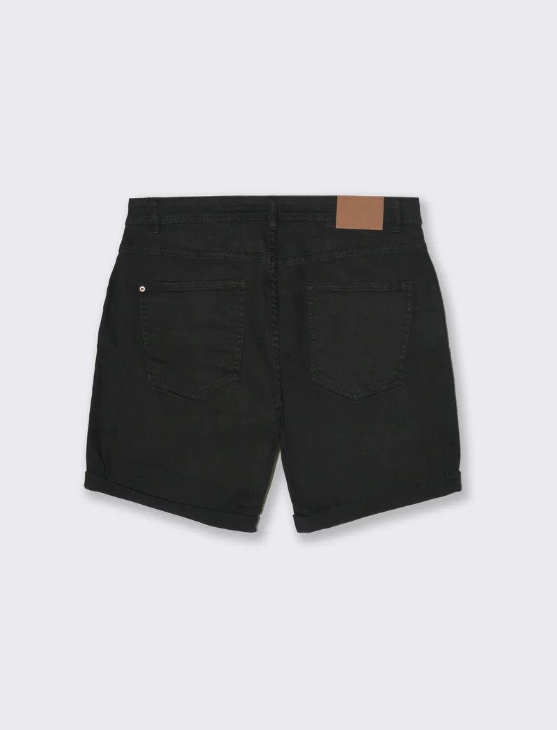 Bermuda jeans regular fit: da uomo - Nero