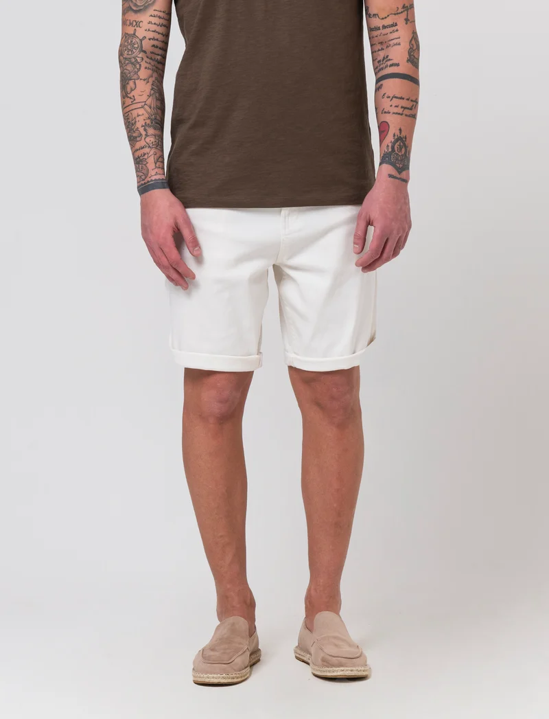 Bermuda jeans regular fit: da uomo - Bianco