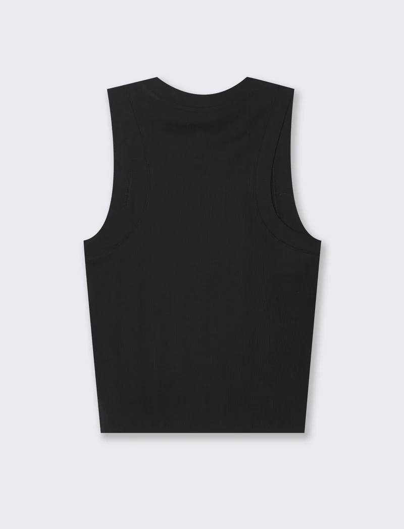 Top in maglia da donna - Nero