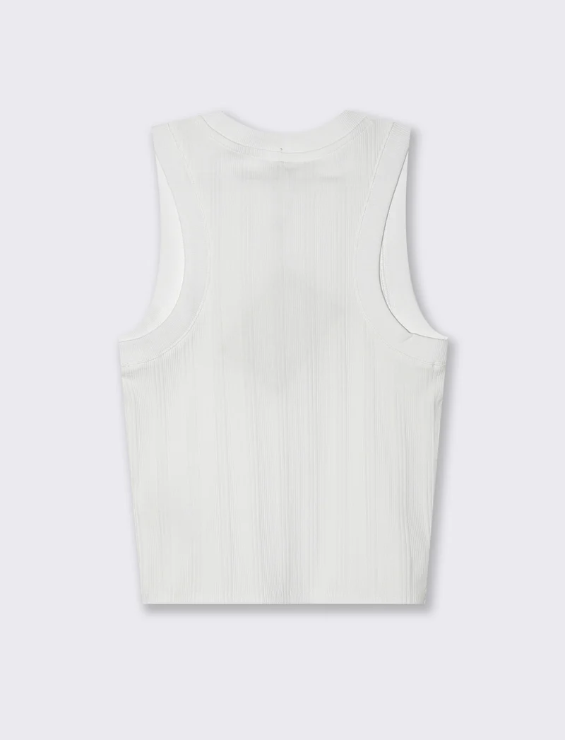 Top in maglia da donna - Bianco