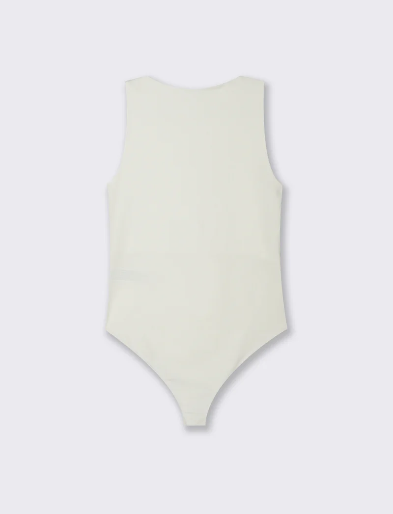 Body giromanica da donna - Bianco latte