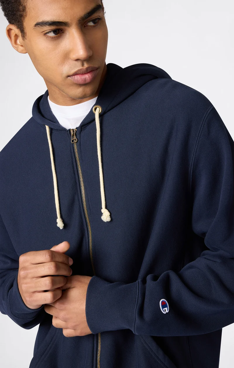 Men’s Full Zip Hoodie Sweatshirt Reverse Weave