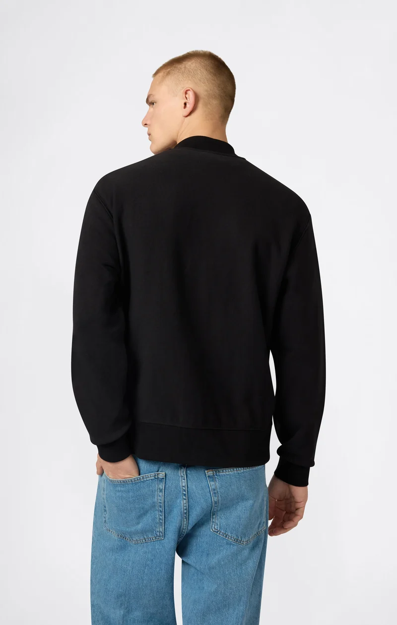 Men’s Lightweight Reverse Weave Bomber Sweatshirt