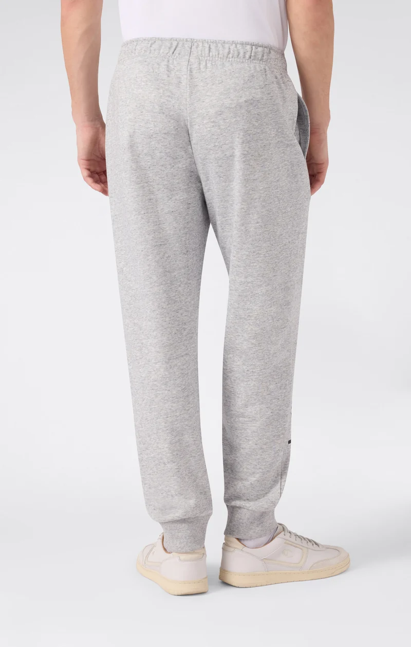 Men’s Lightweight Jogger Pants with Rib Cuffs and Maxi Printed Logo