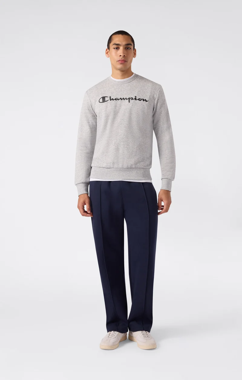 Men’s Lightweight Crewneck Sweatshirt with Maxi Printed Logo