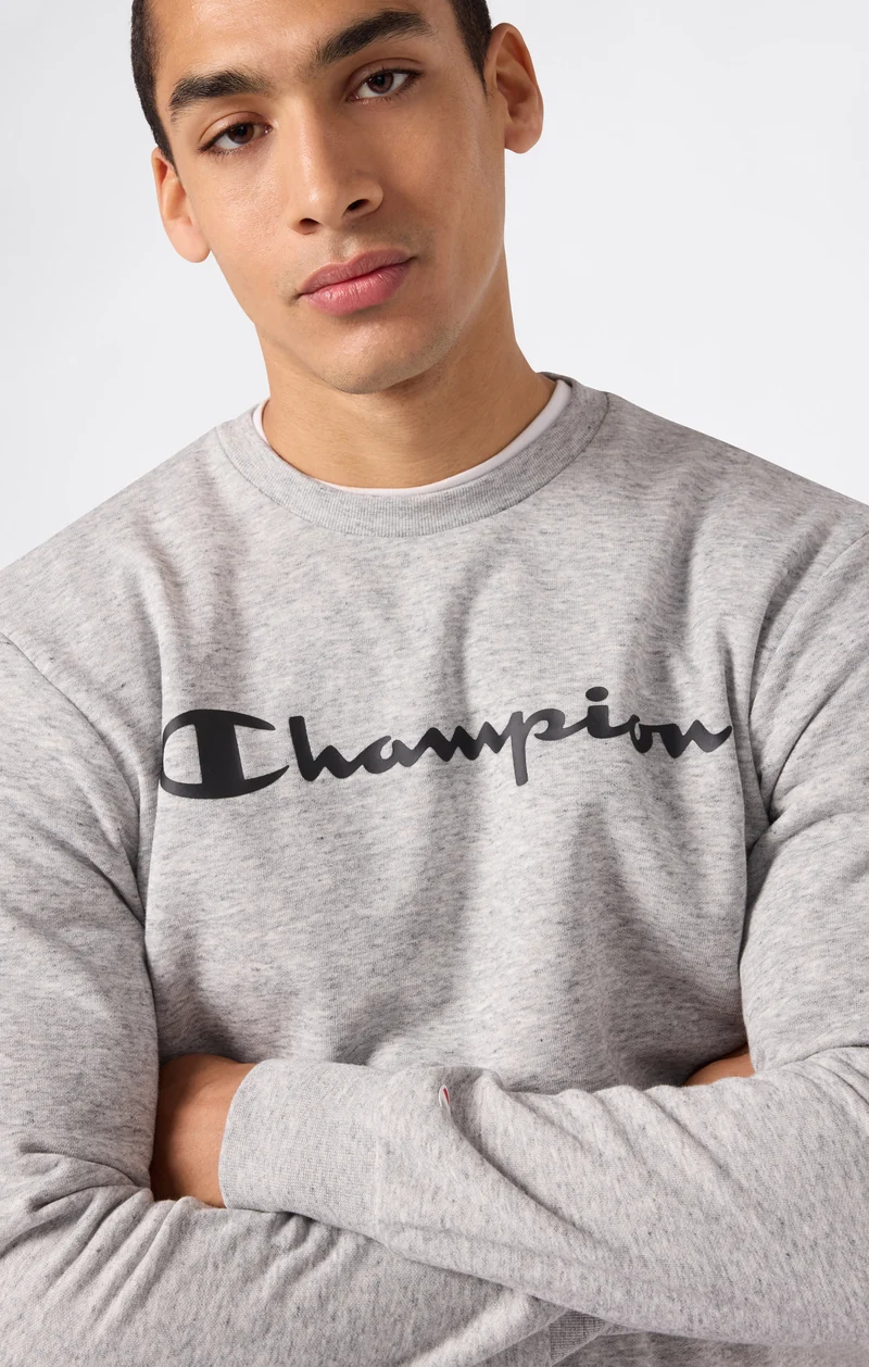 Men’s Lightweight Crewneck Sweatshirt with Maxi Printed Logo