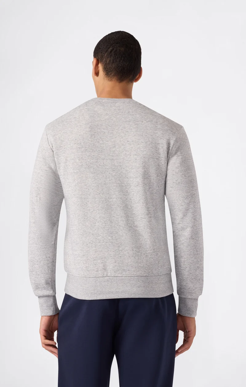 Men’s Lightweight Crewneck Sweatshirt with Maxi Printed Logo