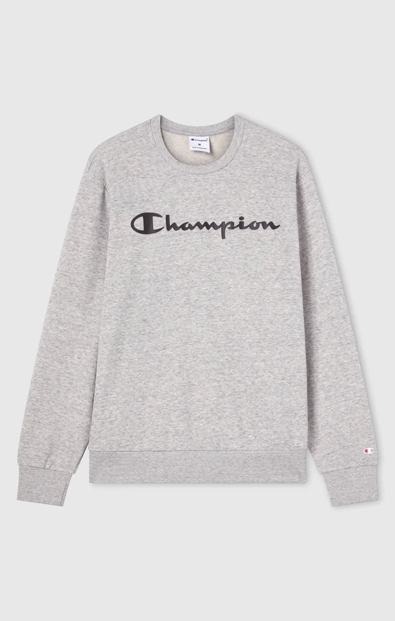 Men’s Lightweight Crewneck Sweatshirt with Maxi Printed Logo