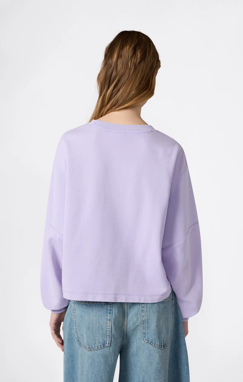 Women’s Washed Effect Crewneck Sweatshirt Icons