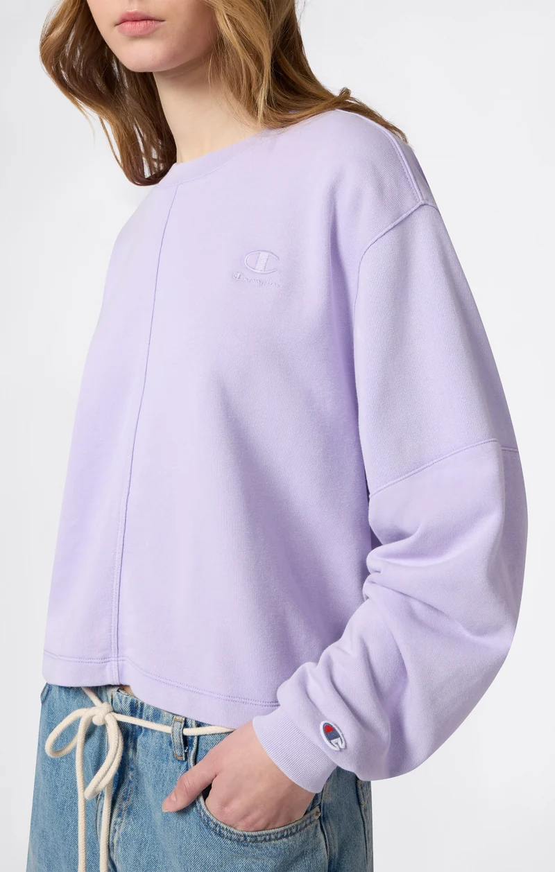 Women’s Washed Effect Crewneck Sweatshirt Icons