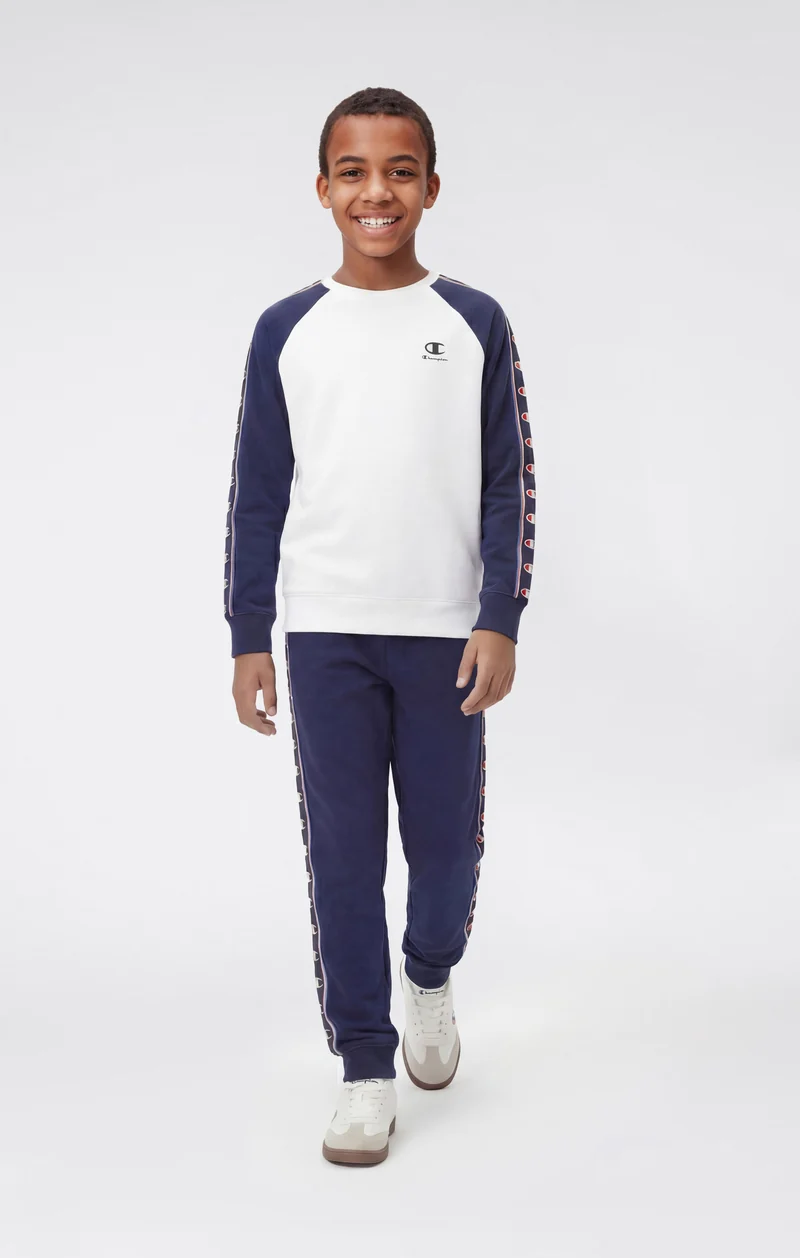 Boys’ Crewneck Sweatshirt with C-Logo Tape