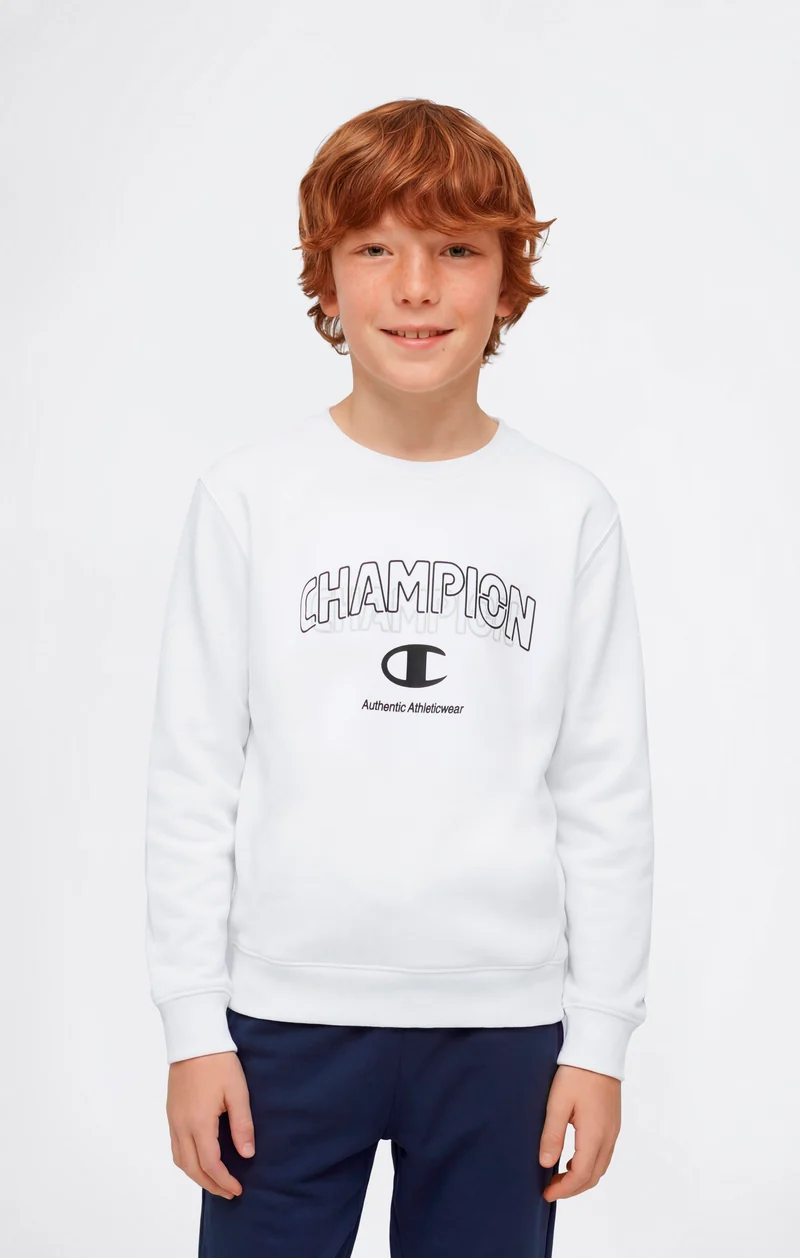 Boys’ Crewneck Sweatshirt and Pants Tracksuit with Graphic