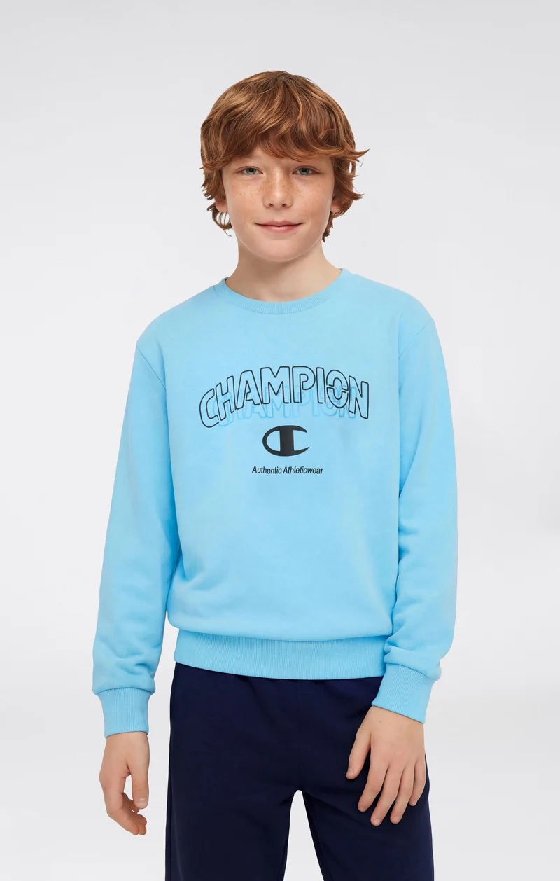 Boys’ Crewneck Sweatshirt and Pants Tracksuit with Graphic